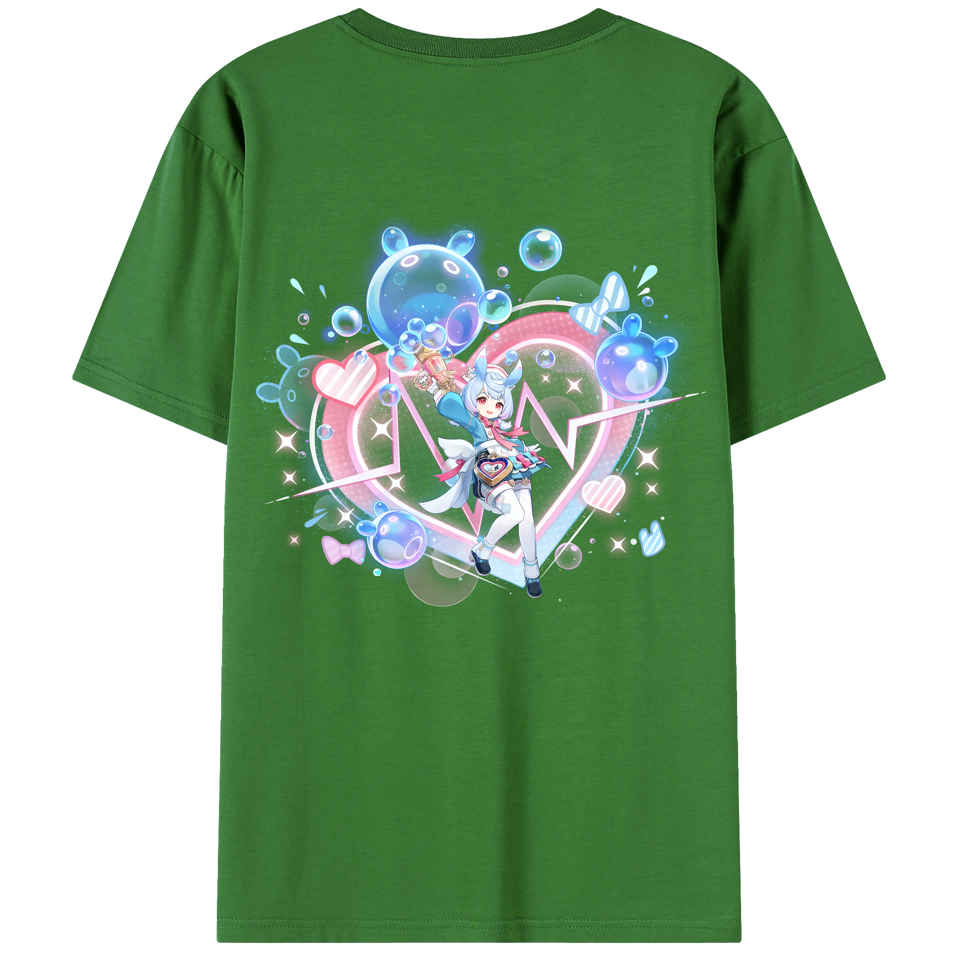 げんし神 シゲウィン genshin Shigewin レディース半袖Tシャツ(バックプリント)
